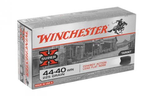 Winchester Ammunition USA, 44-40 Win, 225 Grain, Cowboy Action, Lead Flat Nose, 50 Round Box USA4440CB