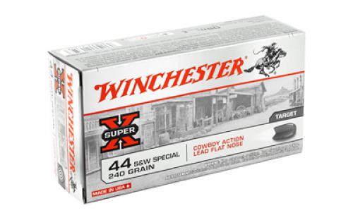 Winchester Ammunition USA, 44 Special, 240 Grain, Cowboy Action, Lead Flat Nose, 50 Round Box USA44CB