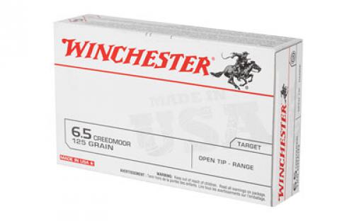 Winchester Ammunition USA, 6.5 Creedmoor, 125 Grain, Jacketed Hollow Point, 20 Round Box USA65CM