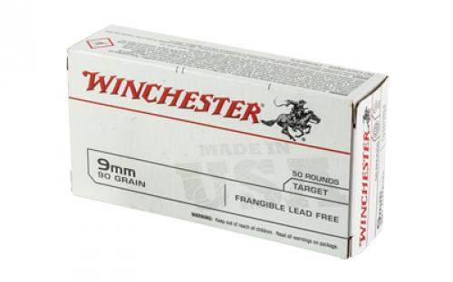 Winchester Ammunition USA Frangible Lead Free, 9MM, 90 Grain, 50 Round Box USA9F