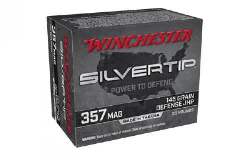 Winchester Ammunition Silvertip, 357 Magnum, 145 Grain, Hollow Point, 20 Rounds W357ST