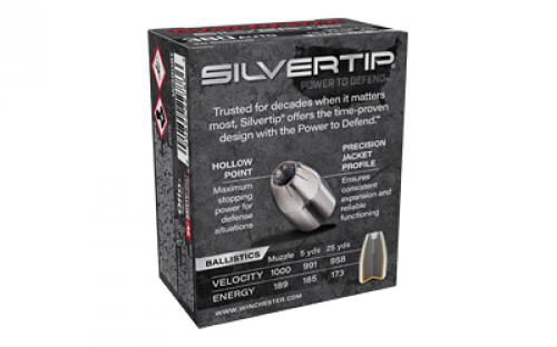 Winchester Ammunition Slivertip, 380 ACP, 85 Grain, Jacketed Hollow Point, 20 Round Box W380ST