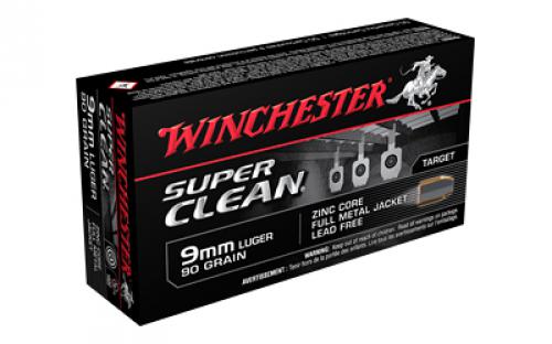 Winchester Ammunition Spr Cln, 9MM, 90Gr, Full Metal Jacket, 50 Round Box W9MMLF