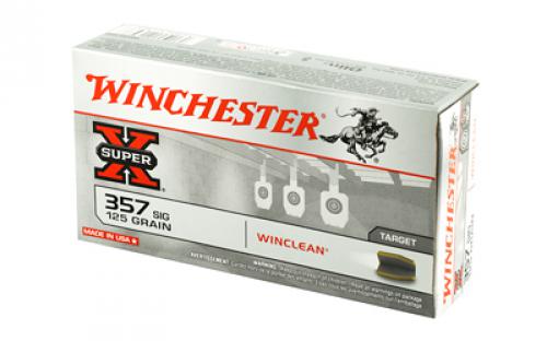 Winchester Ammunition Super X Winclean, 357SIG, 125 Grain, Brass Enclosed Base Clean, 50 Round Box WC357SIG