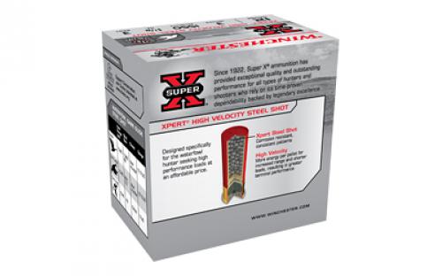 Winchester Ammunition XPERT STEEL, HIGH VELOCITY, 12 Gauge 3", #3, 1 1/8 oz, Steel Shot, 25 Round Box WEX1233