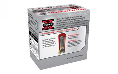 Winchester Ammunition XPERT STEEL, HIGH VELOCITY, 12 Gauge 2.75", #2, 1 1/8 oz, Steel Shot, 25 Round Box WEX12H2