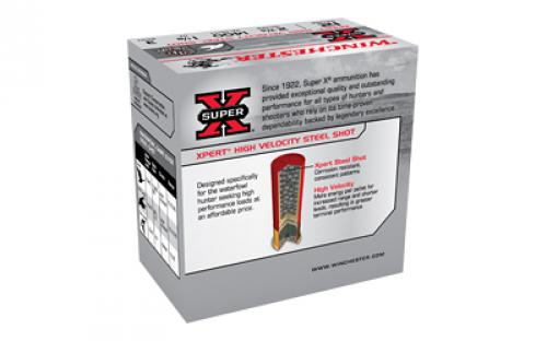 Winchester Ammunition XPERT STEEL, 12 Gauge 2.75", 1 1/8 oz, #3, Steel Shot, 25 Round Box WEX12H3