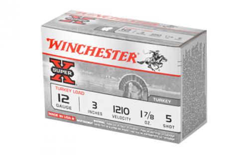 Winchester Ammunition Super-X, 12 Gauge, 3", #5, 1.875 oz., Shotshell, 10 Round Box X123MT5