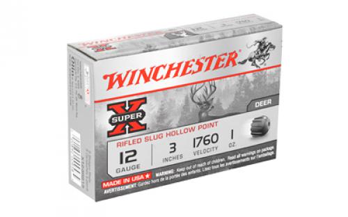 Winchester Ammunition Super-X, 12 Gauge, 3", 1 oz., Slug, 5 Round Box X123RS15