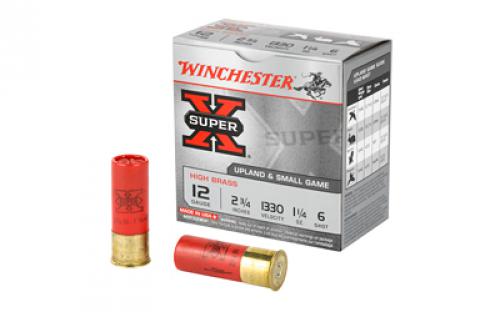 Winchester Ammunition Super-X, 12 Gauge, 2.75, #6, 1.25 oz., Shotshell, 25 Round Box X126