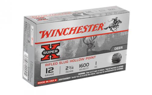 Winchester Ammunition Super-X, 12 Gauge, 2.75", 1oz., Slug, 5 Round Box X12RS15