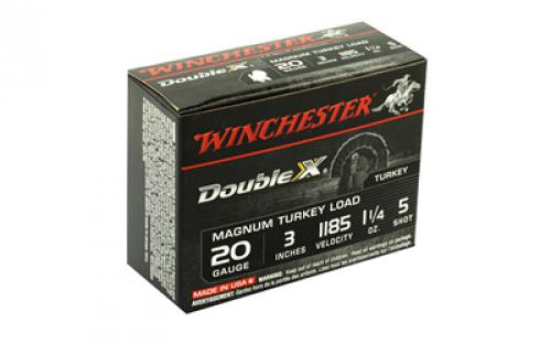 Winchester Ammunition Double X Magnum Turkey, 20 Gauge, 3", #5, 1.25oz., Shotshell, 10 Round Box X203XCT5