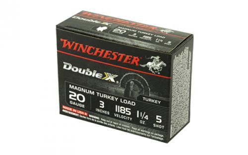 Winchester Ammunition Double X Magnum Turkey, 20 Gauge, 3", #5, 1.25oz., Shotshell, 10 Round Box X203XCT5