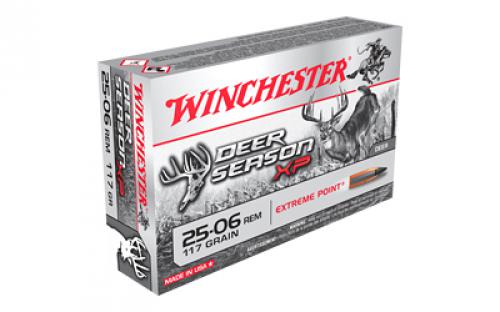 Winchester Ammunition DEER SEASON XP, 25-06 Remington, 117 Grain, Ballistic Tip, 20 Round Box X2506DS