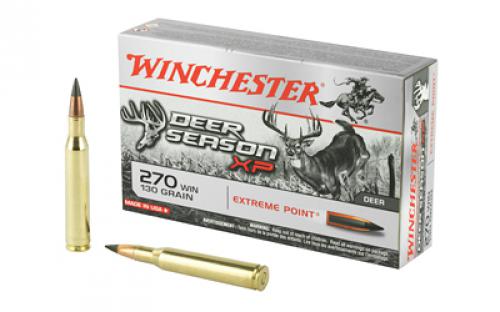 Winchester Ammunition Deer Season, 270 Win, 130 Grain, Extreme Point Polymer Tip, 20 Round Box X270DS