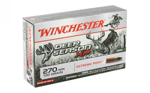 Winchester Ammunition Deer Season, 270 Win, 130 Grain, Extreme Point Polymer Tip, 20 Round Box X270DS