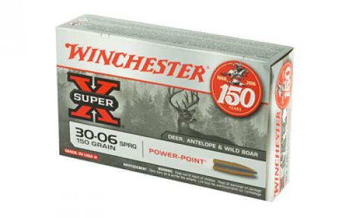 Winchester Ammunition Super-X, 30-06, 150 Grain, Power Point, 20 Round Box X30061