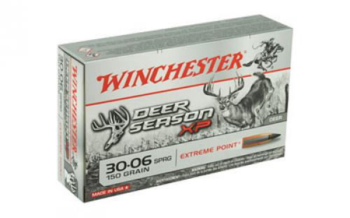 Winchester Ammunition Deer Season, 30-06, 150 Grain, Extreme Point Polymer Tip, 20 Round Box X3006DS