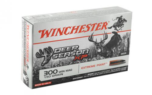 Winchester Ammunition Deer Season, 300 Win, 150 Grain, Extreme Point Polymer Tip, 20 Round Box X300DS