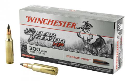 Winchester Ammunition Deer Season, 300 WSM, 150 Grain, Extreme Point Polymer Tip, 20 Round Box X300SDS