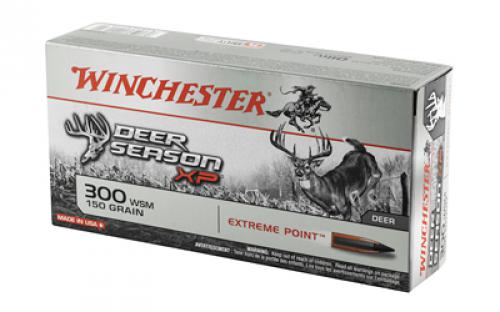 Winchester Ammunition Deer Season, 300 WSM, 150 Grain, Extreme Point Polymer Tip, 20 Round Box X300SDS