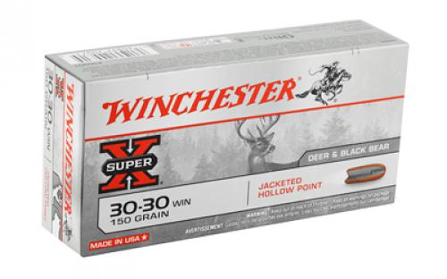 Winchester Ammunition Super-X, 30-30, 150 Grain, Jacketed Hollow Point, 20 Round Box X30301