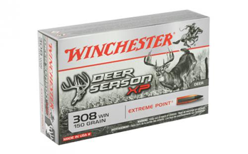 Winchester Ammunition Deer Season, 308 Win, 150 Grain, Extreme Point Polymer Tip, 20 Round Box X308DS