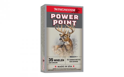 Winchester Ammunition POWER-POINT, 35 Whelen, 200 Grain, Power Point Bullet, 20 Round Box X35W