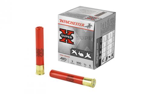 Winchester Ammunition Super-X, 410 Gauge, 3, #6, 0.75 oz., Shotshell, 25 Round Box X413H6