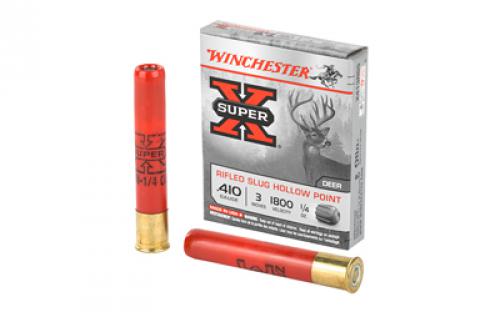 Winchester Ammunition Super-X, 410 Gauge, 3, 0.25 oz., Slug, 5 Round Box X413RS5