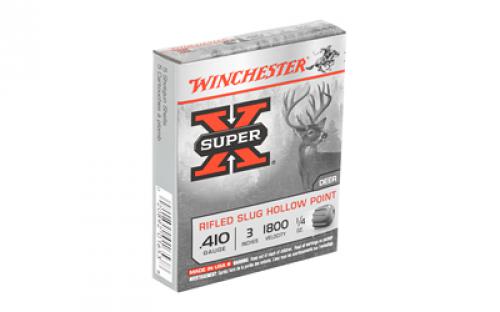 Winchester Ammunition Super-X, 410 Gauge, 3", 0.25 oz., Slug, 5 Round Box X413RS5