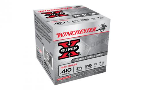 Winchester Ammunition SUPER X, Upland, 410 Gauge 2.5, 1.5 oz, #7.5, Shot Shell, 25 Rounds X417