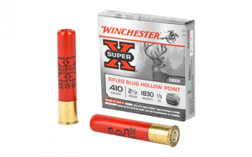 Winchester Ammunition Super-X, 410 Gauge, 2.5, 0.20 oz., Slug, 5 Round Box X41RS5