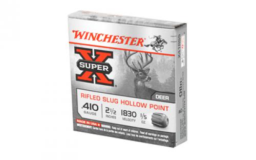 Winchester Ammunition Super-X, 410 Gauge, 2.5", 0.20 oz., Slug, 5 Round Box X41RS5