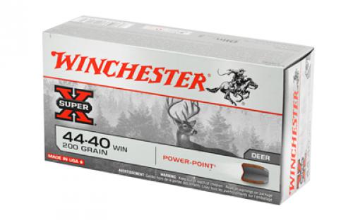 Winchester Ammunition Super-X, 44-40, 200 Grain, Power Point, 50 Round Box X4440