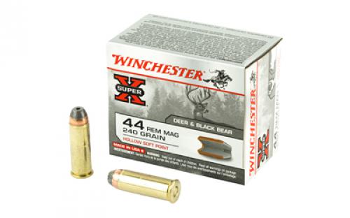 Winchester Ammunition Super-X, 44MAG, 240 Grain, Hollow Soft Point, 20 Round Box X44MHSP2