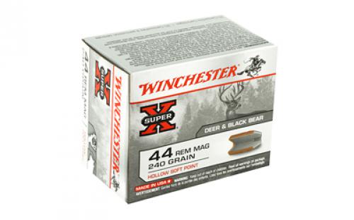 Winchester Ammunition Super-X, 44MAG, 240 Grain, Hollow Soft Point, 20 Round Box X44MHSP2