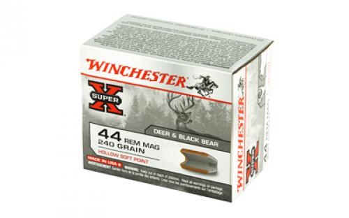 Winchester Ammunition Super-X, 44MAG, 240 Grain, Hollow Soft Point, 20 Round Box X44MHSP2