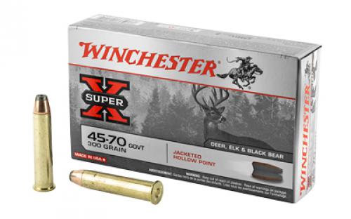 Winchester Ammunition Super-X, 45-70 Government, 300 Grain, Jacketed Hollow Point, 20 Round Box X4570H