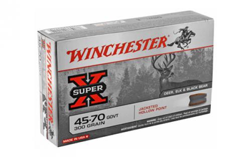 Winchester Ammunition Super-X, 45-70 Government, 300 Grain, Jacketed Hollow Point, 20 Round Box X4570H