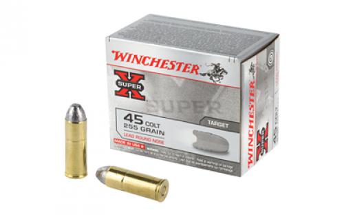 Winchester Ammunition Super-X, 45LC, 255 Grain, Lead Round Nose, 20 Round Box X45CP2