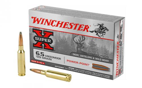 Winchester Ammunition Super-X, 6.5 Creedmoor, 129 Grain, Power Point, 20 Round Box X651