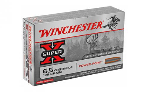 Winchester Ammunition Super-X, 6.5 Creedmoor, 129 Grain, Power Point, 20 Round Box X651