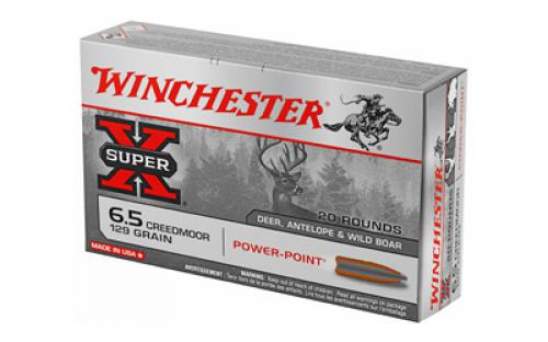 Winchester Ammunition Super-X, 6.5 Creedmoor, 129 Grain, Power Point, 20 Round Box X651