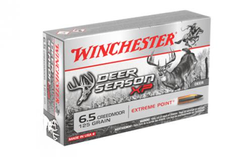 Winchester Ammunition Deer Season, 6.5 Creedmoor, 125 Grain, Extreme Point Polymer Tip, 20 Round Box X65DS