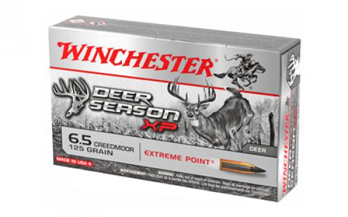 Winchester Ammunition Deer Season, 6.5 Creedmoor, 125 Grain, Extreme Point Polymer Tip, 20 Round Box X65DS