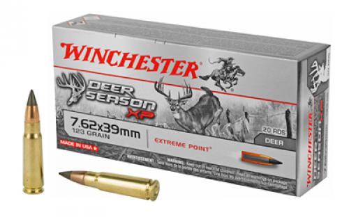 Winchester Ammunition Deer Season, 762X39, 123 Grain, Poly Tip, 20 Round Box X76239DS