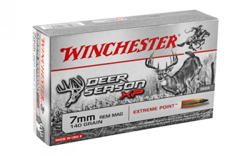 Winchester Ammunition Deer Season, 7MM Rem, 140 Grain, Extreme Point Polymer Tip, 20 Round Box X7DS