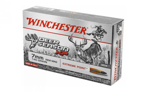 Winchester Ammunition Deer Season, 7MM Rem, 140 Grain, Extreme Point Polymer Tip, 20 Round Box X7DS