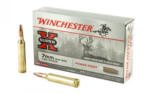 Winchester Ammunition Super-X, 7MM REM, 150 Grain, Power Point, 20 Round Box X7MMR1